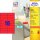 AVERY Zweckform Etiketten 3452 rot 105,0 x 37,0 mm, 100 Blatt