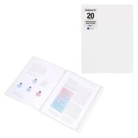 PAGNA Office Sichtbuch DIN A4, 20 Hüllen weiß,...