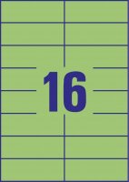 AVERY Zweckform Etiketten 3454 grün 105,0 x 37,0 mm, 100 Blatt