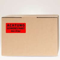 AVERY Zweckform Warnetiketten rot »ACHTUNG SCHWERES PAKET über 20 kg!« 100,0 x 50,0 mm, 1 Etiketten