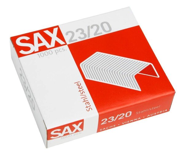 sax design Heftklammern 23/20, 1.000 St.