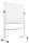 Bi-Office mobiles Whiteboard MAYA 150,0 x 100,0 cm weiß lackierter Stahl