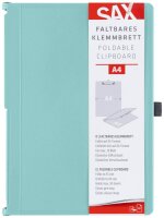sax design Klemmbrett 2-750-20 DIN A5 auf DIN A4 aqua...