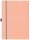 sax design Klemmbrett 2-750-21 DIN A5 auf DIN A4 grapefruit Kunststoff, 1 St.