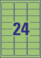 AVERY Zweckform Etiketten L6033-20 grün 63,5 x 33,9 mm, 20 Blatt