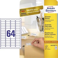 AVERY Zweckform Etiketten L6021REV-25 weiß 45,7 x...