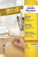 AVERY Zweckform Etiketten L6021REV-25 weiß 45,7 x...