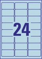 AVERY Zweckform Etiketten L6032-20 blau 63,5 x 33,9 mm, 20 Blatt
