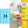 AVERY Zweckform Etiketten L6032-20 blau 63,5 x 33,9 mm, 20 Blatt