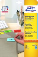AVERY Zweckform Etiketten L6048-20 blau 25,4 x 10,0 mm,...