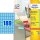 AVERY Zweckform Etiketten L6048-20 blau 25,4 x 10,0 mm, 20 Blatt