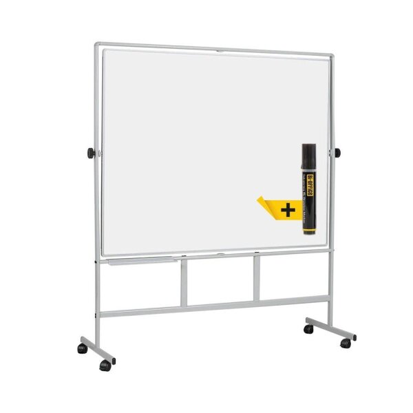 Bi-Office mobiles Whiteboard MAYA 200,0 x 100,0 cm weiß emaillierter Stahl