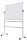Bi-Office mobiles Whiteboard MAYA 200,0 x 100,0 cm weiß emaillierter Stahl