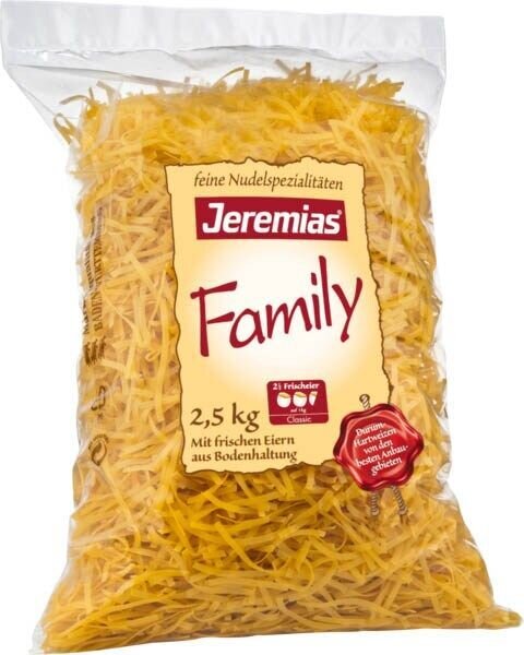 Jeremias® Family Bandnudeln 4 mm 2,5 kg, 1 St.