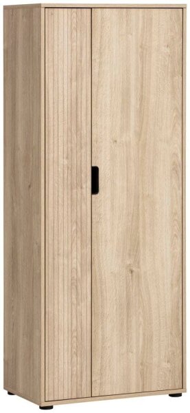 MÖBELPARTNER Aktenschrank Emmik, 702040 weiß-eiche 3 Fachböden 62,1 x 41,0 x 163,6 cm
