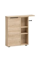 MÖBELPARTNER Badschrank Mads 159669 weiß-eiche 70,7 x 17,0 x 74,2 cm