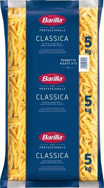 Barilla Classica Pennette Rigate 5,0 kg, 1 St.