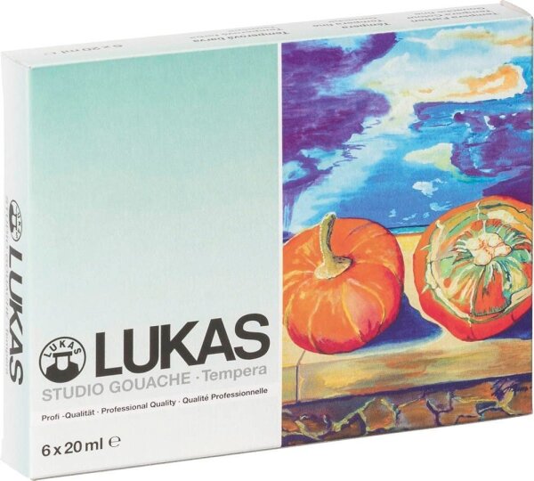LUKAS LUKAS Temperafarben farbsortiert 6x 19,0 ml