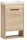 MÖBELPARTNER Waschbecken mit Unterschrank Mads 159075 weiß-eiche 45,5 x 27,0 x 5,0 cm