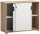 MÖBELPARTNER Schiebetürenschrank Emmik, 702043 weiß, weiß-eiche 1 Fachboden 100,1 x 41,0 x 83,6 cm