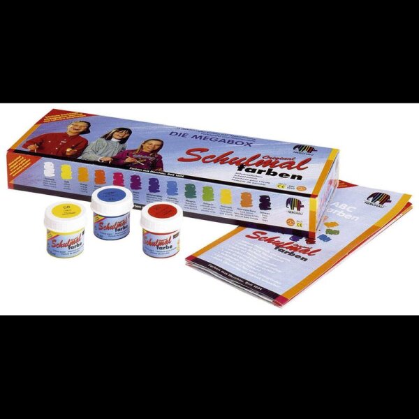nerchau Schulmalfarbe farbsortiert 13x 18,0 ml