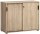 MÖBELPARTNER Schiebetürenschrank Emmik, 702042 weiß-eiche 1 Fachboden 100,1 x 41,0 x 83,6 cm