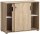 MÖBELPARTNER Schiebetürenschrank Emmik, 702042 weiß-eiche 1 Fachboden 100,1 x 41,0 x 83,6 cm
