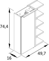 MÖBELPARTNER Spiegelschrank Mads 159670...