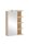 MÖBELPARTNER Spiegelschrank Mads 159670 weiß-eiche 50,3 x 16,0 x 74,4 cm