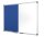 Bi-Office Whiteboard-Pinnwand MAYA KOMBI 150,0 x 120,0 cm Textil blau