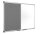 Bi-Office Whiteboard-Pinnwand MAYA KOMBI 150,0 x 120,0 cm Textil grau