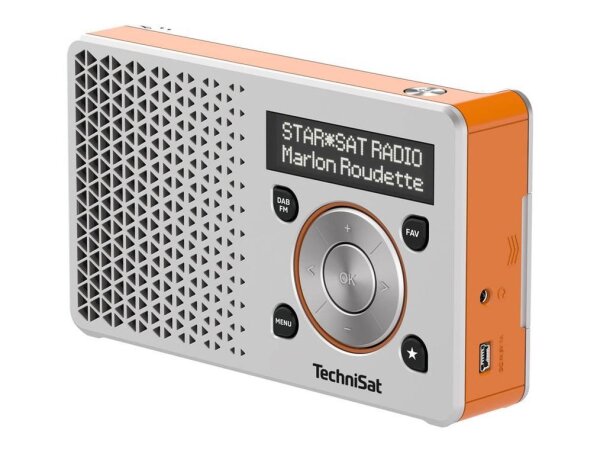 TechniSat DIGITRADIO 1 Radio silber, orange  ( 0003/4997 )