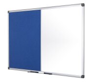 Bi-Office Whiteboard-Pinnwand MAYA KOMBI 120,0 x 90,0 cm Textil blau