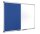 Bi-Office Whiteboard-Pinnwand MAYA KOMBI 120,0 x 90,0 cm Textil blau