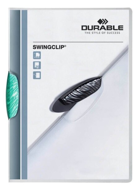 DURABLE Klemmhefter SWINGCLIP dunkelgrün, 25 St.