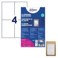 AVERY Zweckform XL Karton Namensschilder 14,8 x 10,5 cm,...