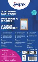 AVERY Zweckform XL Karton Namensschilder 14,8 x 10,5 cm, 13 Blatt