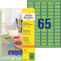 AVERY Zweckform Etiketten grün 38,1 x 21,2 mm, 20 Blatt
