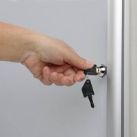 Bi-Office Schaukasten ENCLORE grau 4x DIN A4 50,0 x 5,0 x 67,4 cm, 1 St.