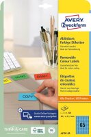 AVERY Zweckform Etiketten blau 38,1 x 21,2 mm, 20 Blatt