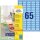 AVERY Zweckform Etiketten blau 38,1 x 21,2 mm, 20 Blatt