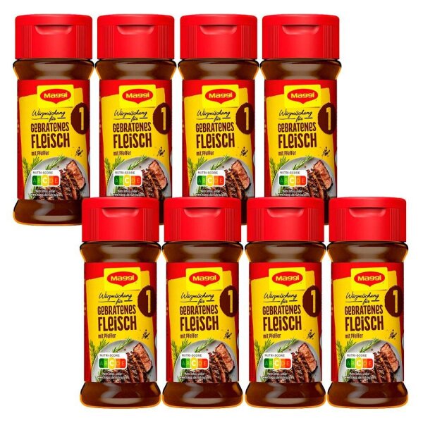 Maggi®  gebratenes Fleisch mit Pfeffer Gewürzmischung, 8x 78,0 g