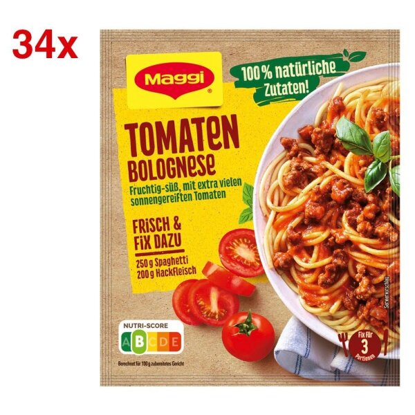 Maggi® Tomaten-Bolognese-Sauce 34x 3 Portionen, 34 St.