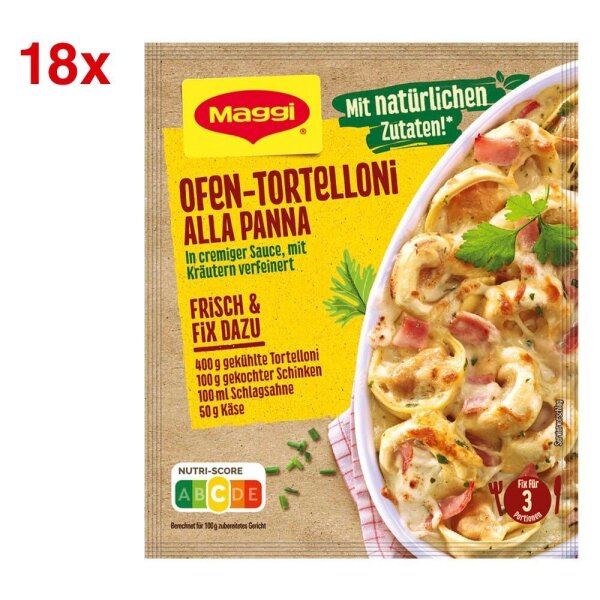 Maggi® Ofen-Tortelloni Alla Panna Sauce 18x 3 Portionen, 18 St.