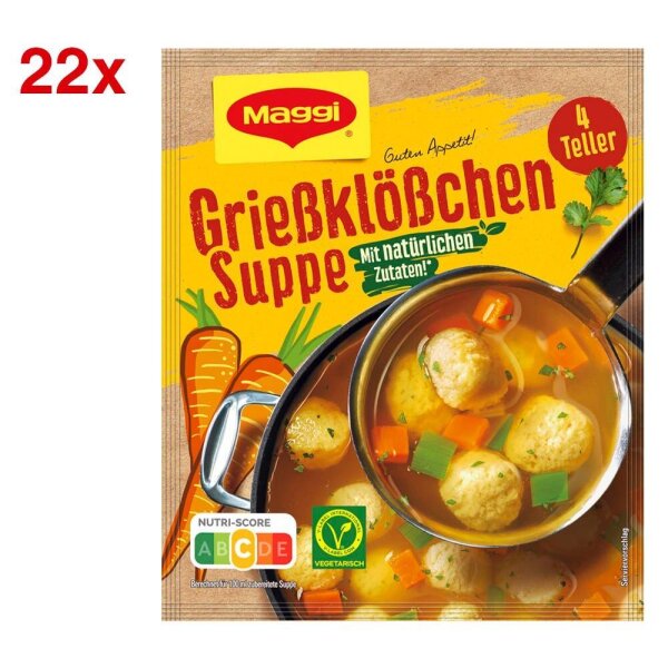 Maggi® Grießklößchen Suppe 22x 4 Portionen, 22 St.