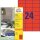 AVERY Zweckform Etiketten 3448 rot 70,0 x 37,0 mm, 100 Blatt