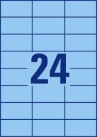 AVERY Zweckform Etiketten 3449 blau 70,0 x 37,0 mm, 100 Blatt