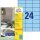 AVERY Zweckform Etiketten 3449 blau 70,0 x 37,0 mm, 100 Blatt