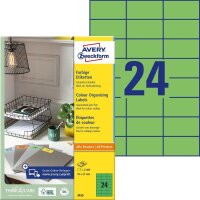 AVERY Zweckform Etiketten 3450 grün 70,0 x 37,0 mm,...
