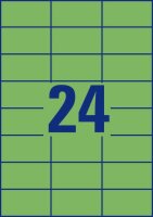 AVERY Zweckform Etiketten 3450 grün 70,0 x 37,0 mm, 100 Blatt
